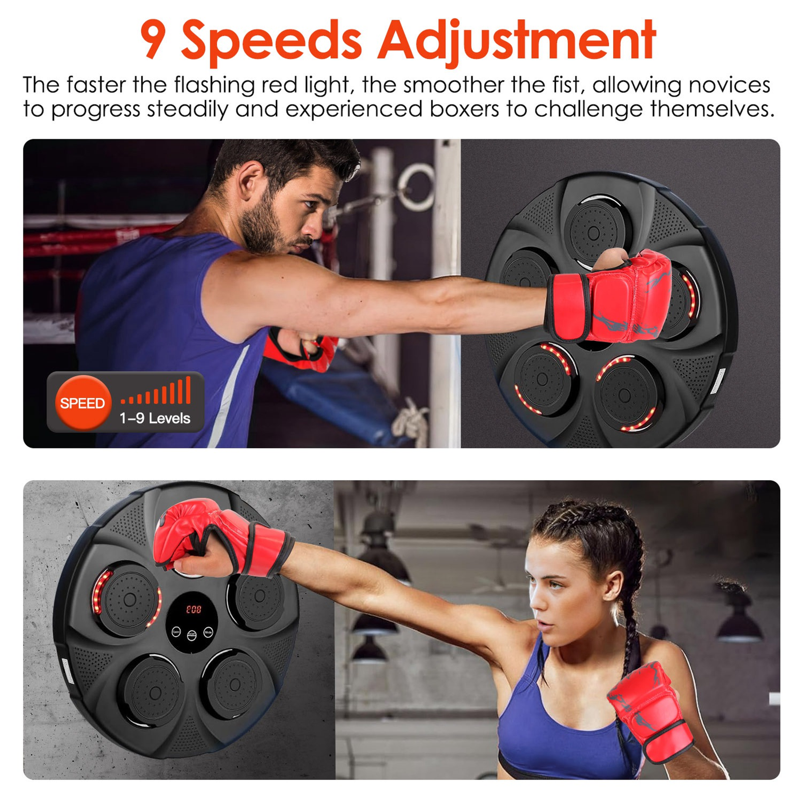 Music Boxing Machine Electronic Wall Target Punching Pad - Image 10