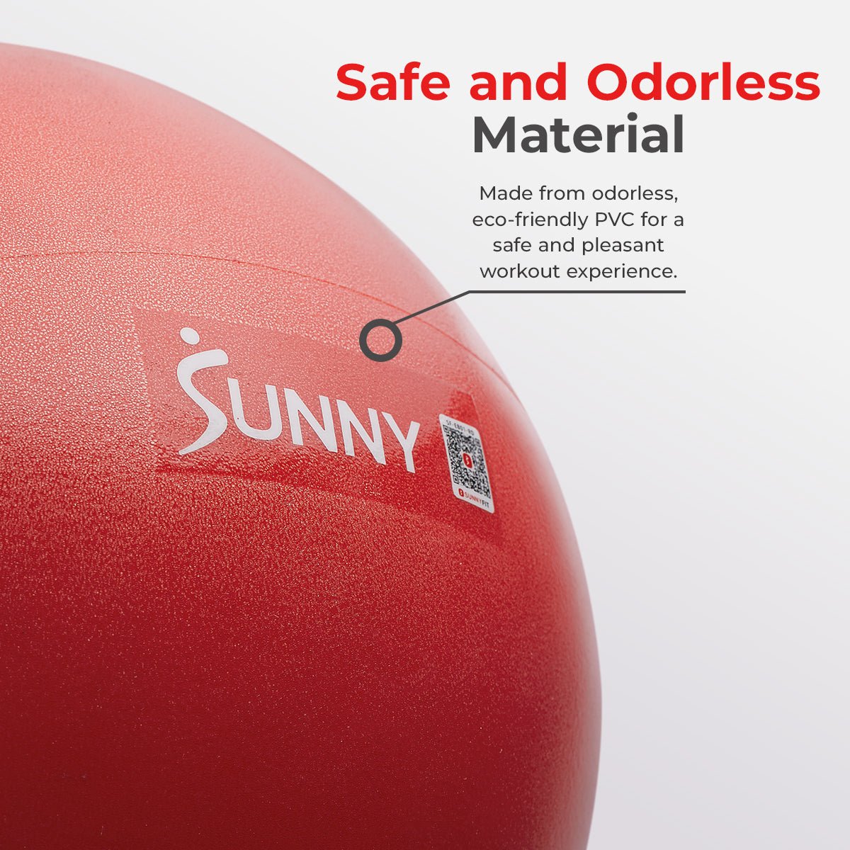 Sunny Health & Fitness Premium Pilates Ball 9” - Image 5