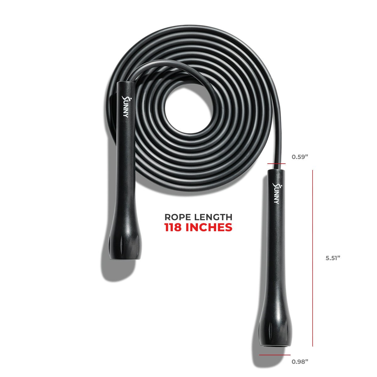 Sunny Health & Fitness Jump Rope - SF-JR01-BK - Image 6