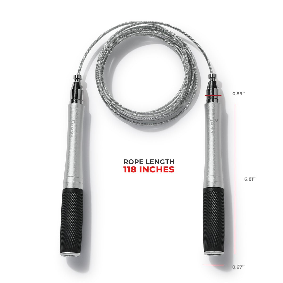 Sunny Health & Fitness Speed Jump Rope - SF-JR02-BK - Image 6