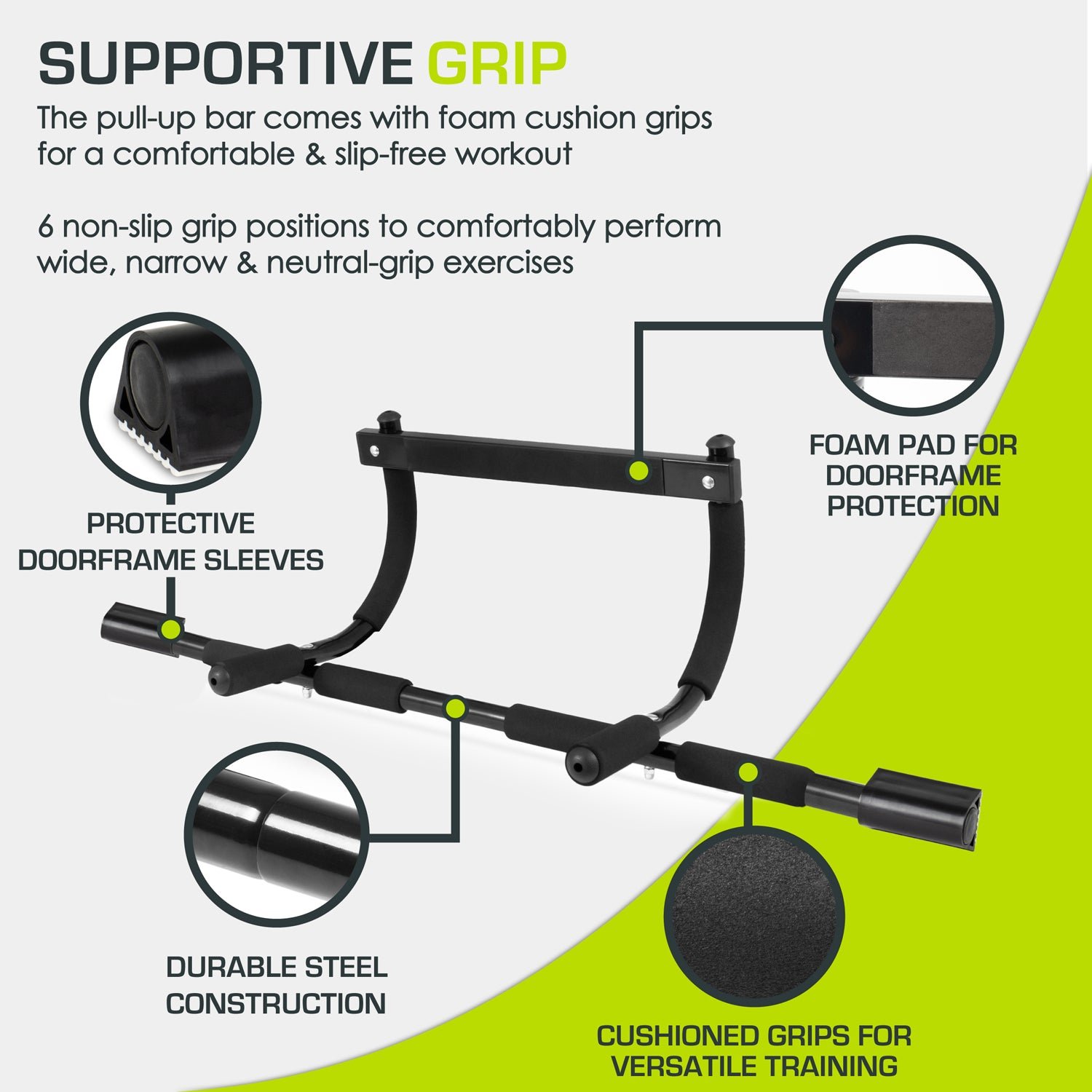 Multi-Grip Lite Pull-Up Bar