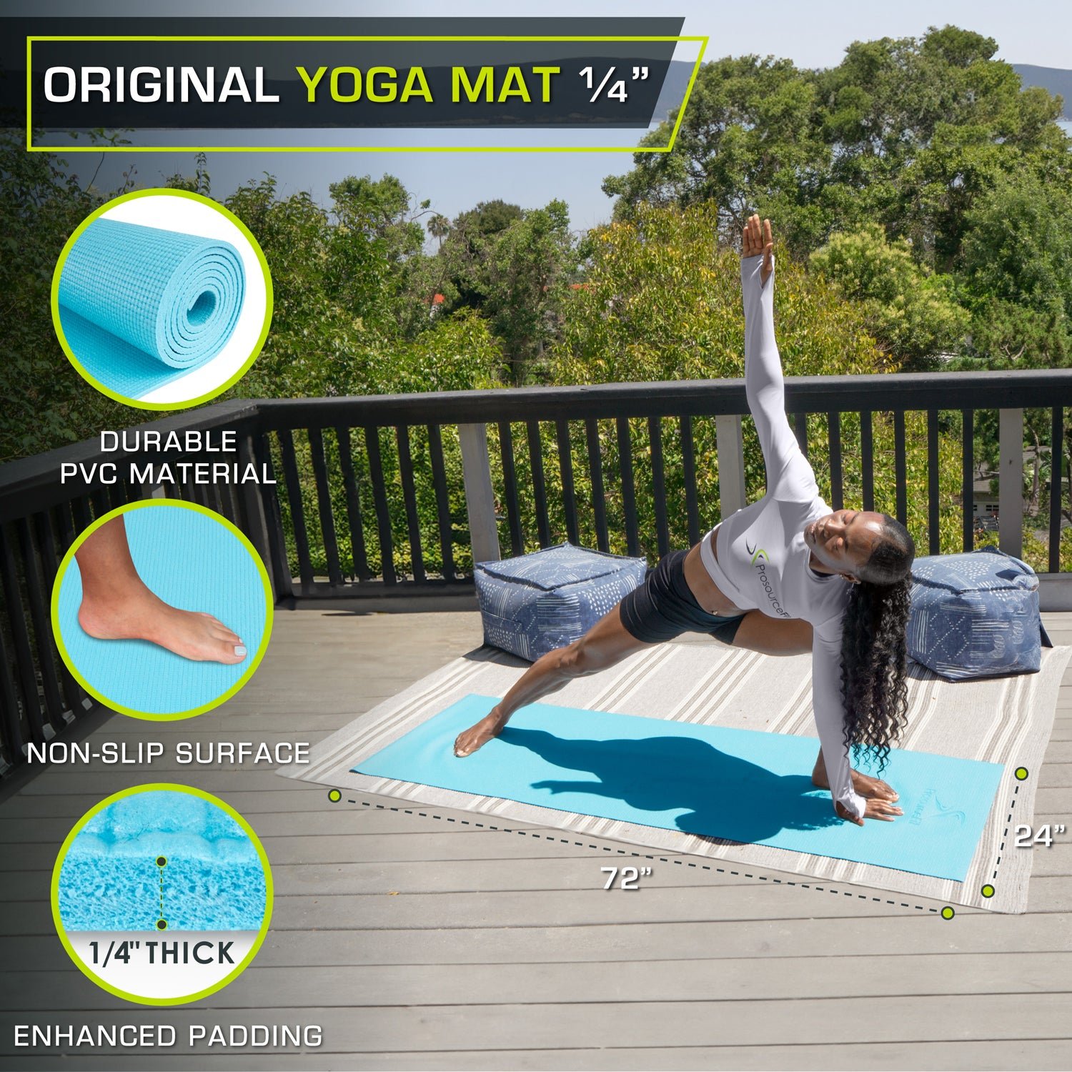 Original Yoga Mat 1/4-in