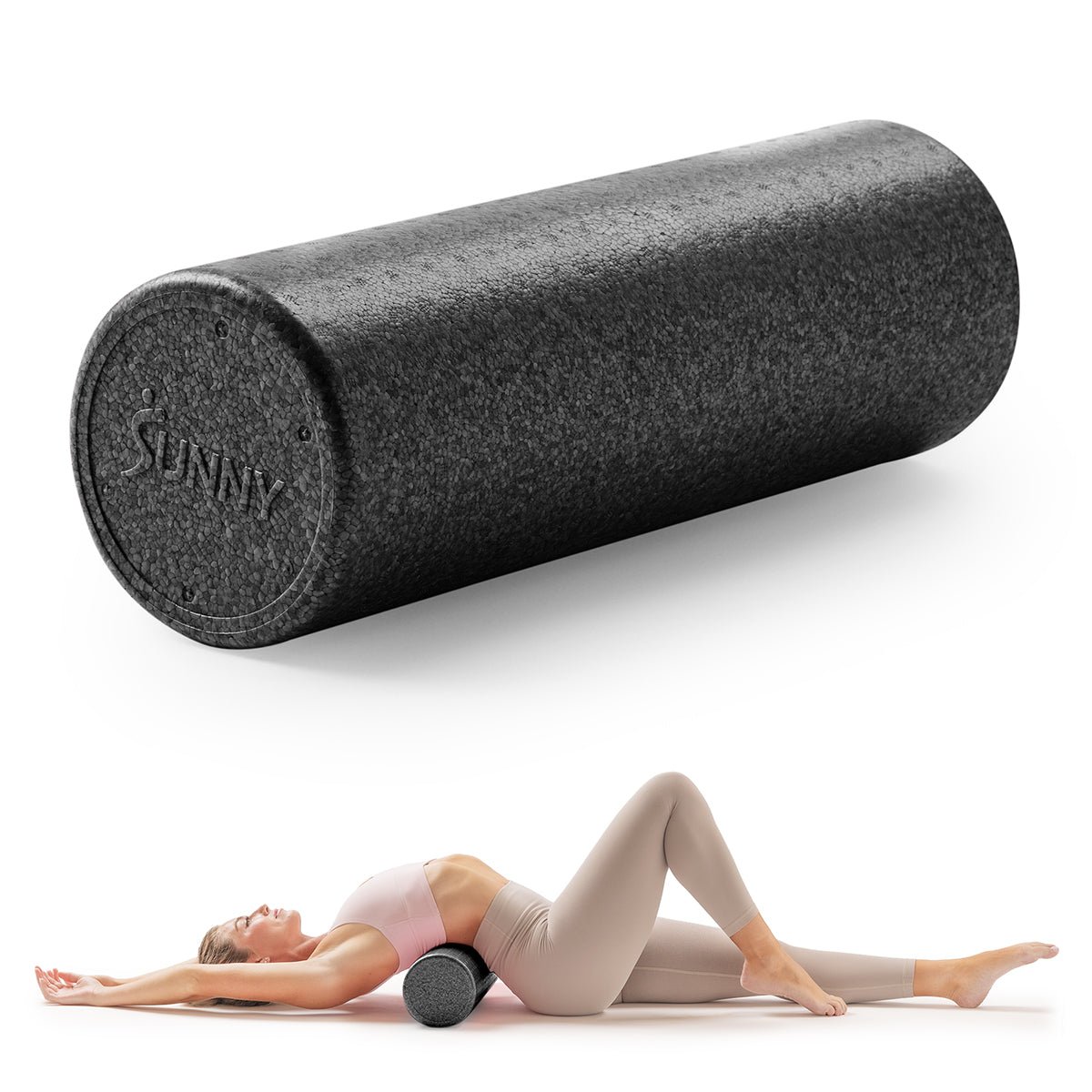 Sunny Health & Fitness 12" Yoga Foam Roller (Pink) - SF-ER01-PK-12 - Image 2