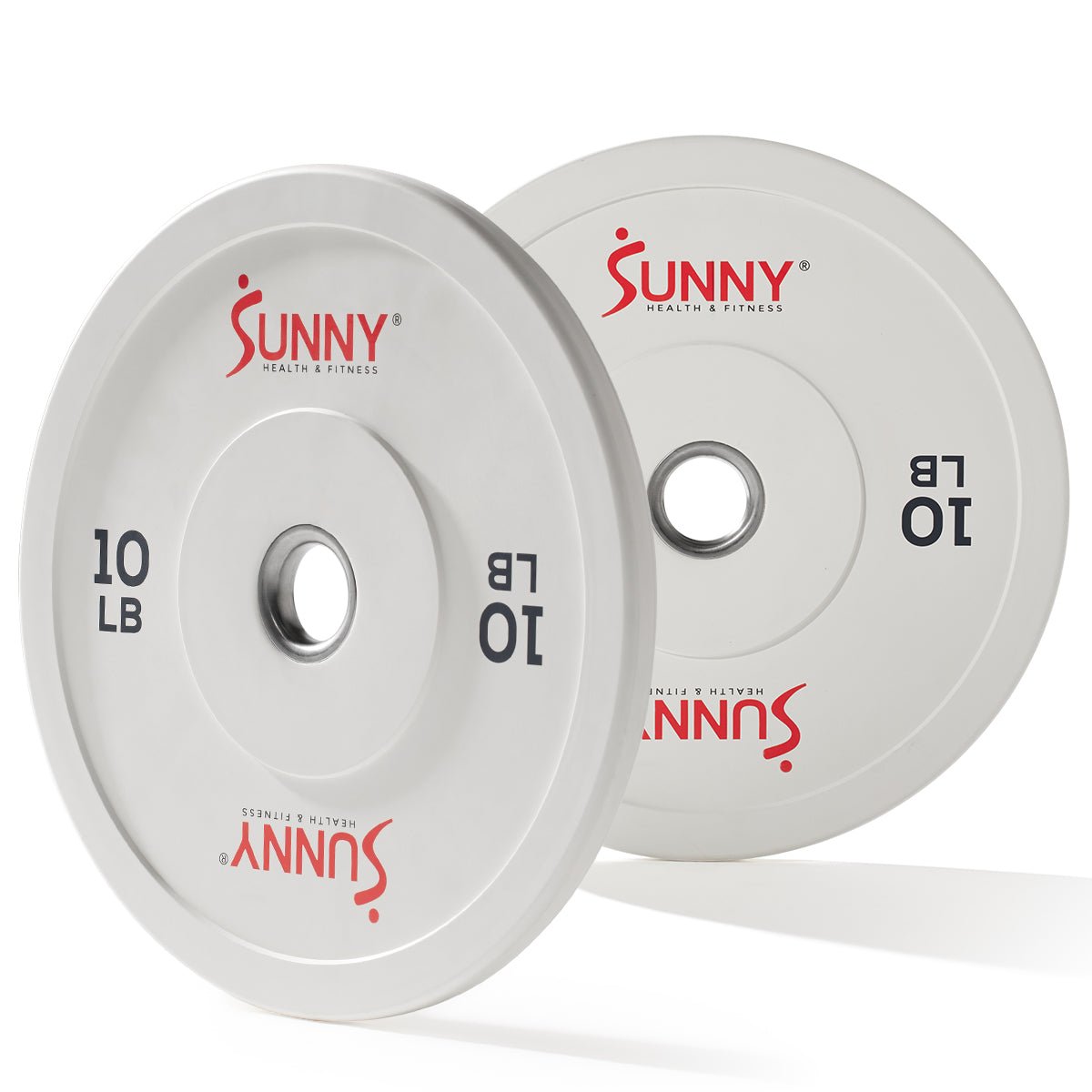 Sunny Health & Fitness Elite 2-inch Rubber Olympic Weight Plates 45-Pound - SF-OP01-45 - Image 2