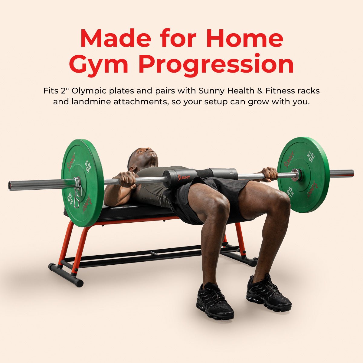 Sunny Health & Fitness 72" Olympic Bar - Image 4