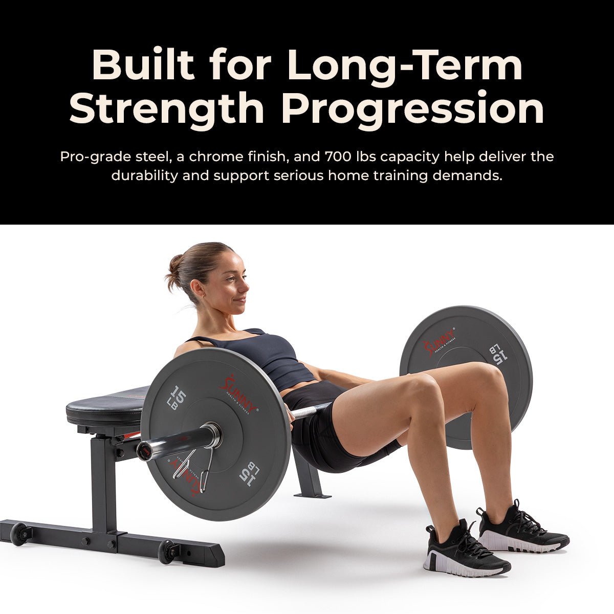 Sunny Health & Fitness 79" Olympic Bar - Image 6