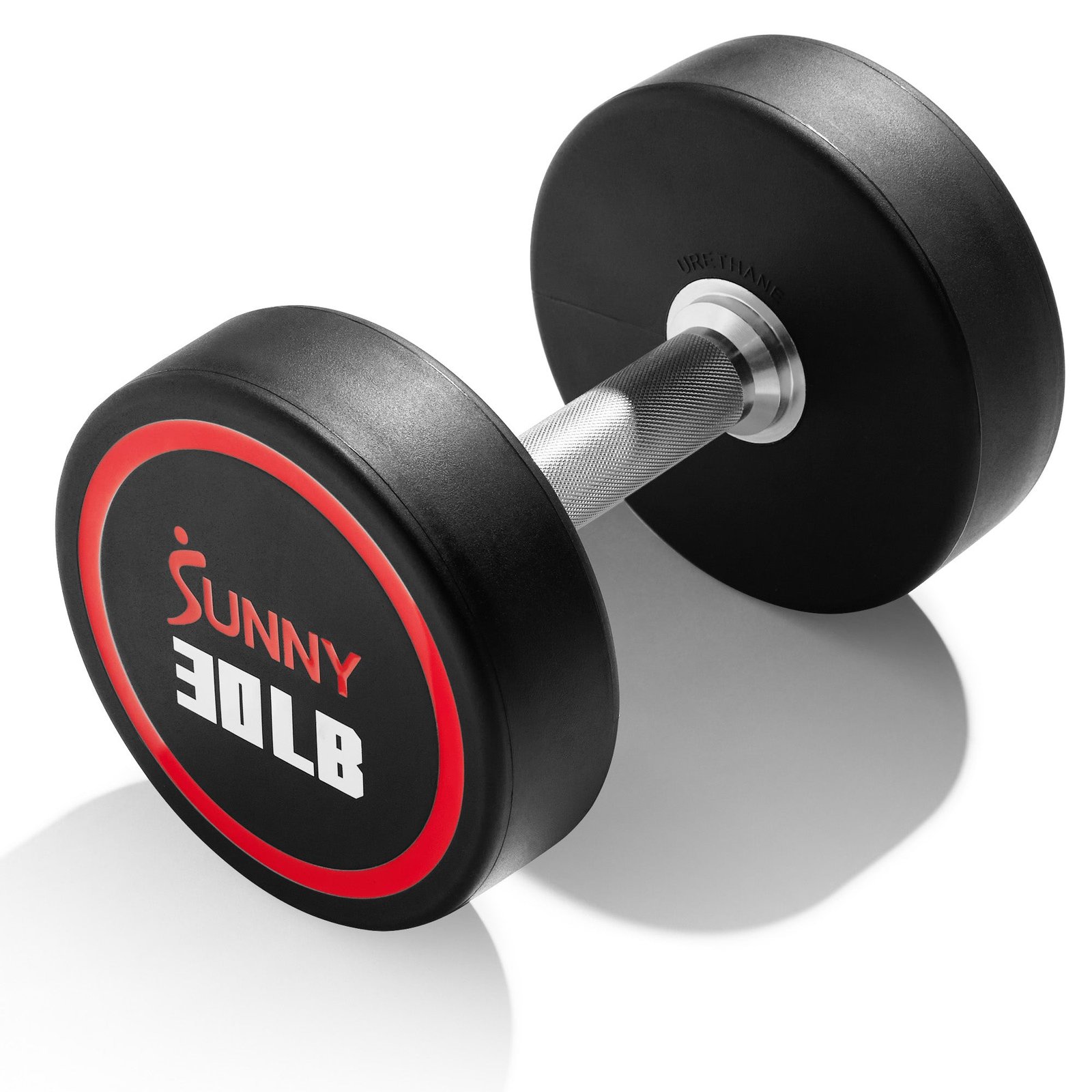 Sunny Health & Fitness Signature Style Polyurethane Round Dumbbell 30-Pound - SF-DB02-30