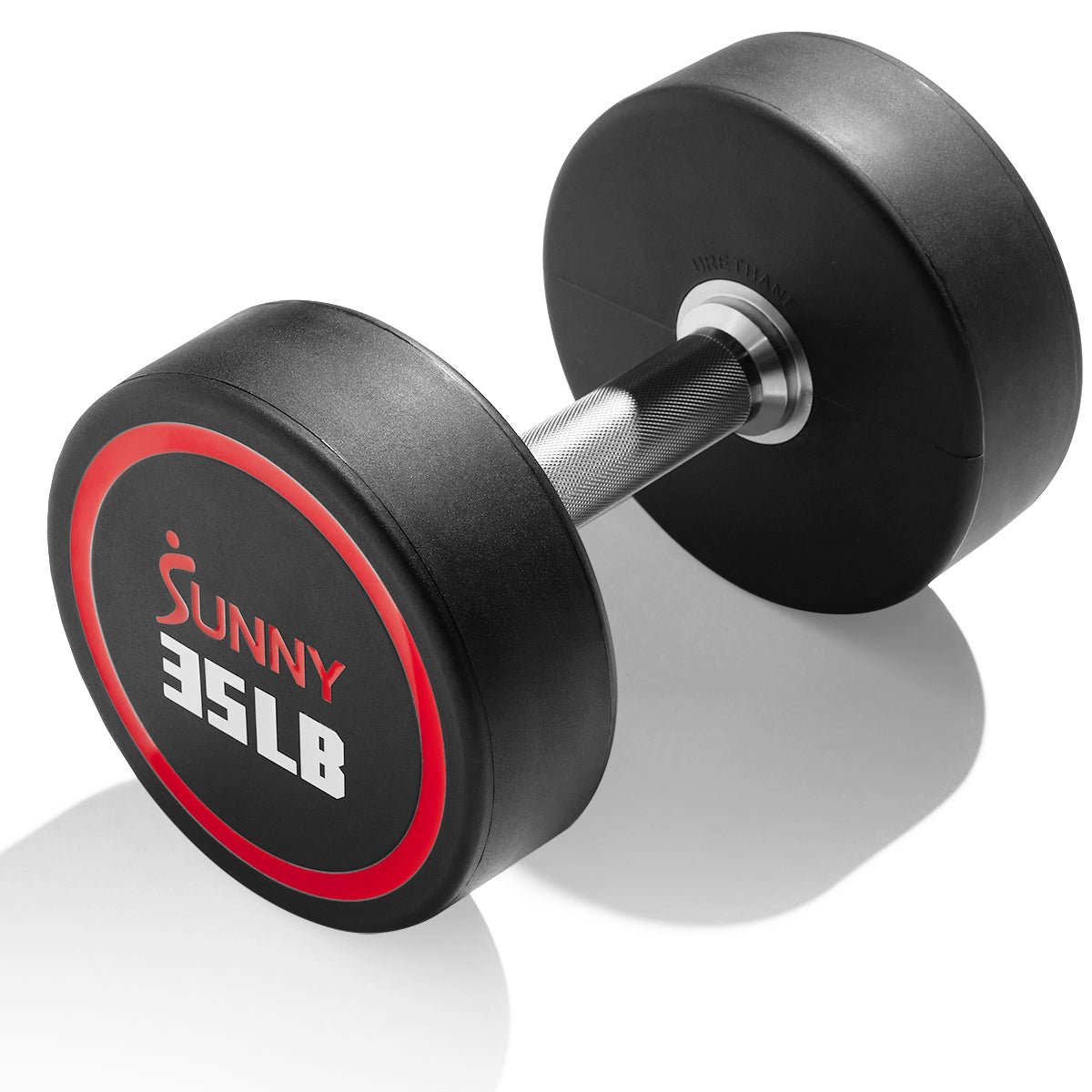 Sunny Health & Fitness Signature Style Polyurethane Round Dumbbell 35-Pound - SF-DB02-35