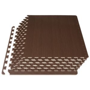 Wood Grain Puzzle Mat 1/2-in, 24 Sq Ft