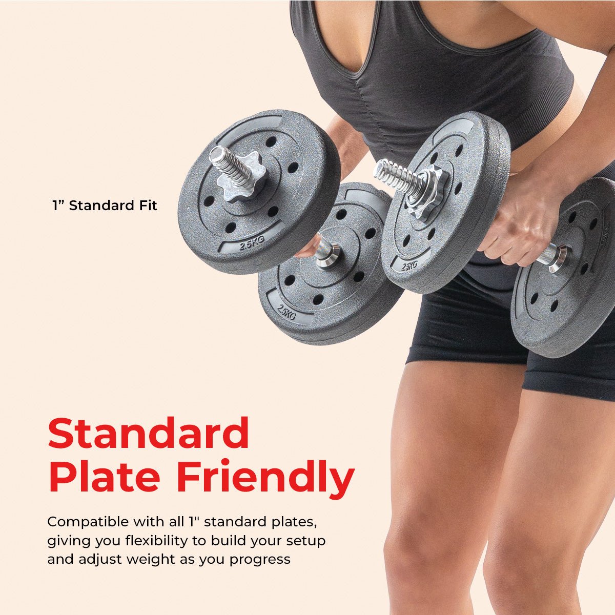 Sunny Health & Fitness 14" Threaded Chrome Dumbbell Bar (Pair) - Image 4