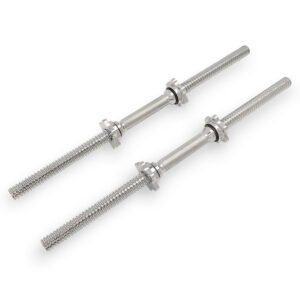 Sunny Health & Fitness 24" Threaded Chrome Dumbbell Bar (Pair)