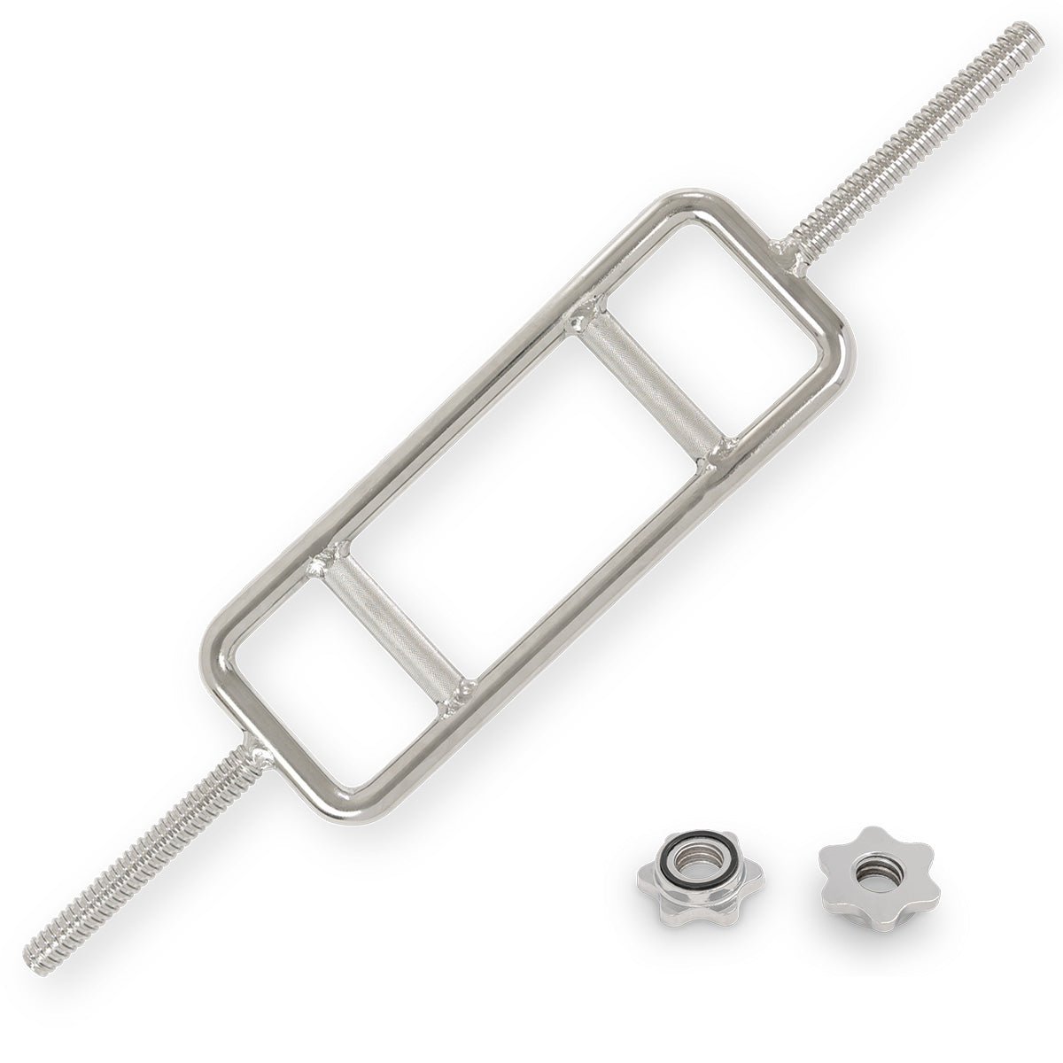 Sunny Health & Fitness 34" Threaded Chrome Barbell Bar