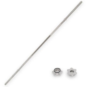 Sunny Health & Fitness 60" Threaded Chrome Barbell Bar