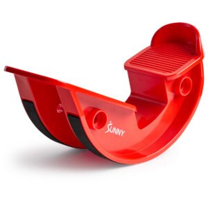 Sunny Health & Fitness Calf & Hamstring Stretcher and Foot Rocker (Red) - NO. 108-RD
