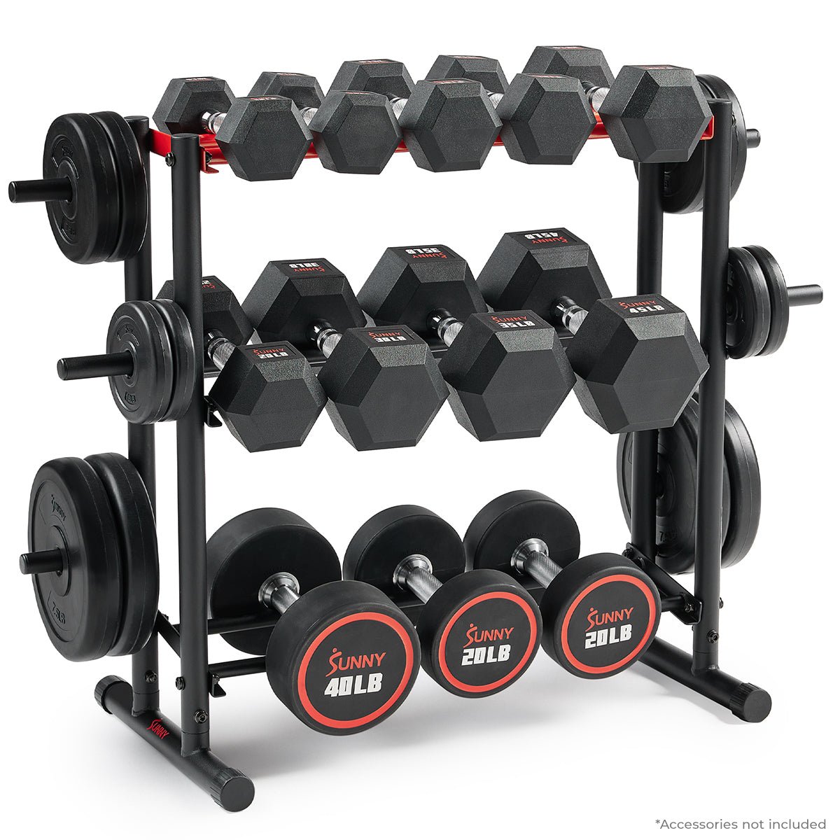 Sunny Health & Fitness Multi-Weight Storage Rack Stand - SF-XF921036 - Image 2