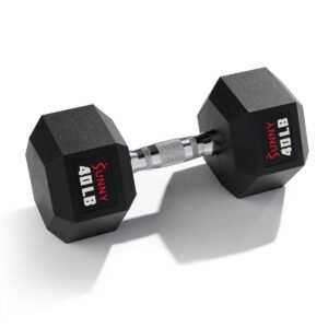 Sunny Health & Fitness Core Fit Hex Style Dumbbell 40-Pound - SF-DB03-40