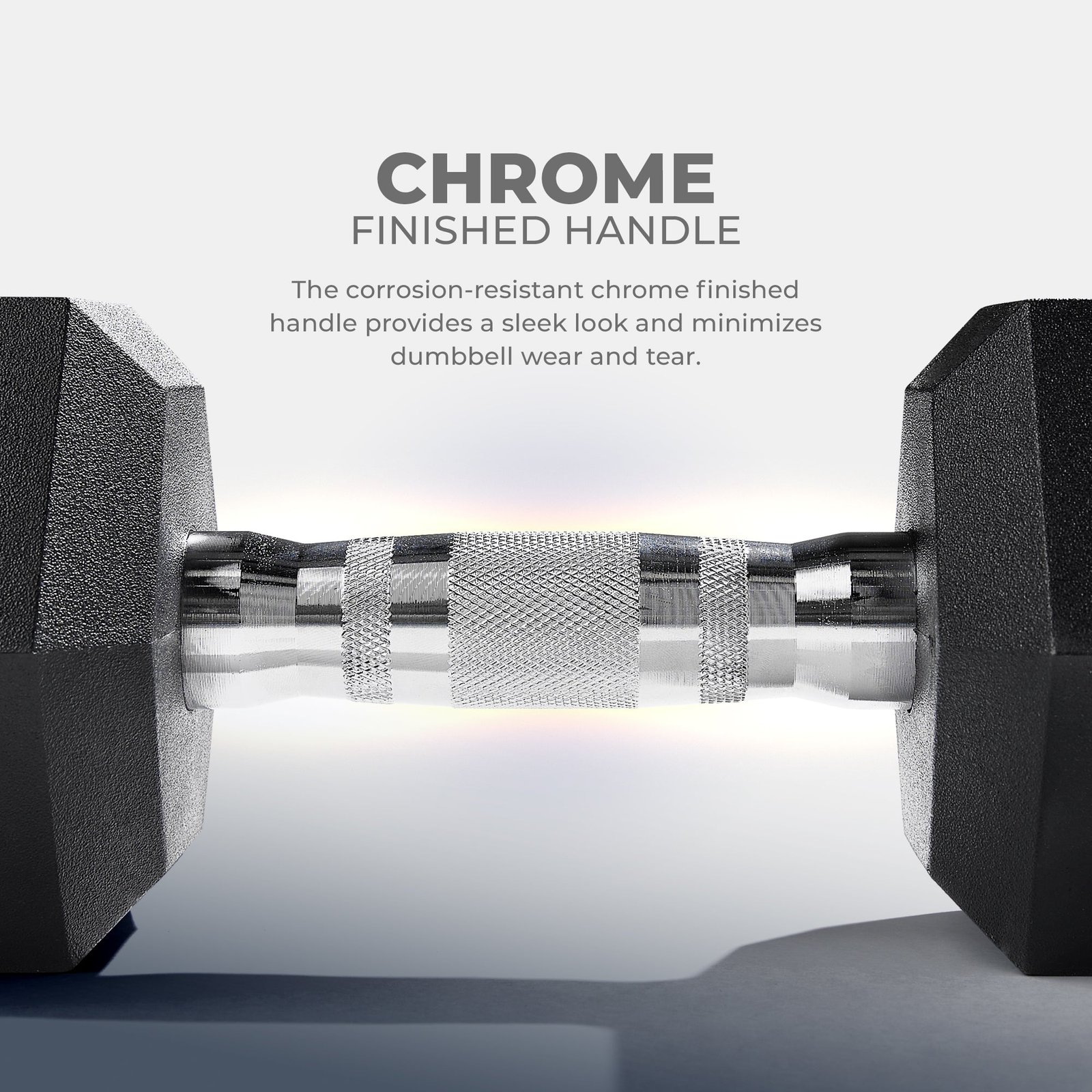 Sunny Health & Fitness Core Fit Hex Style Dumbbell 40-Pound - SF-DB03-40 - Image 4