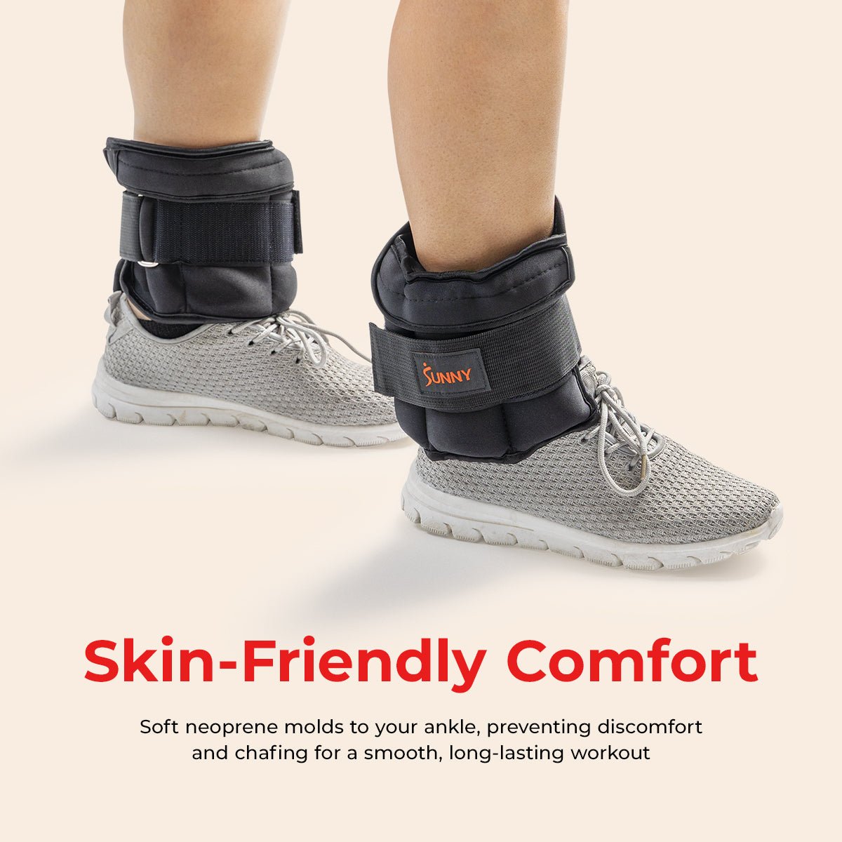 Sunny Health & Fitness Adjustable Ankle Weight 5-Pound (Pair) - Image 3