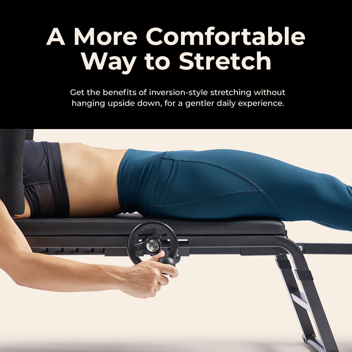Sunny Health & Fitness Inversion Traction & Stretch Decompression Table - Image 5