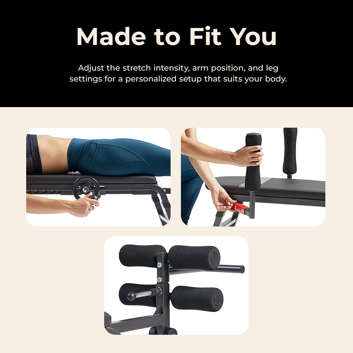 Sunny Health & Fitness Inversion Traction & Stretch Decompression Table - Image 4