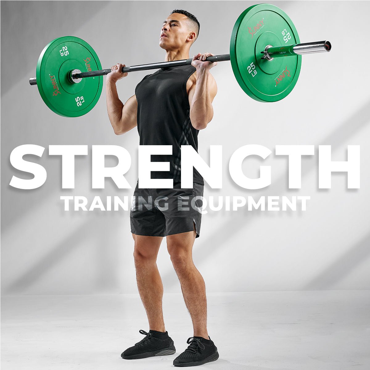 Sunny Health & Fitness Elite 2-inch Rubber Olympic Weight Plates 45-Pound - SF-OP01-45 - Image 6