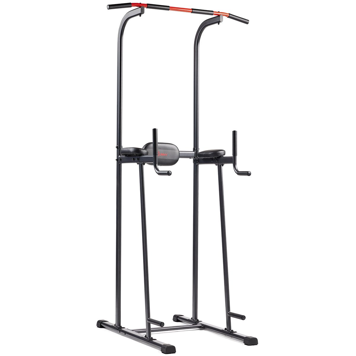 Sunny Health & Fitness Multi-Function Power Tower with Dip Station, Pull Up Bar, and Core Workout - SF-XF924016