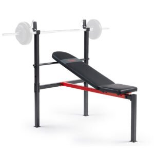 Sunny Health & Fitness Adjustable Standard Incline Weight Bench with Rack - SF-BH623008