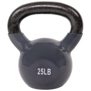 Sunny Health & Fitness Vinyl Coated Kettle Bell - 25Lbs